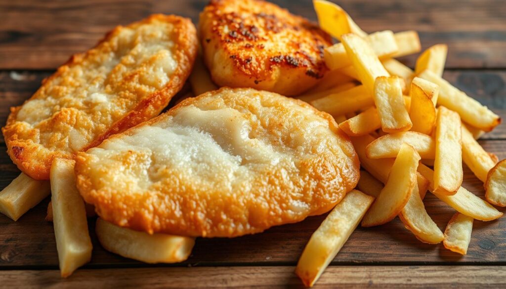 chips and fish