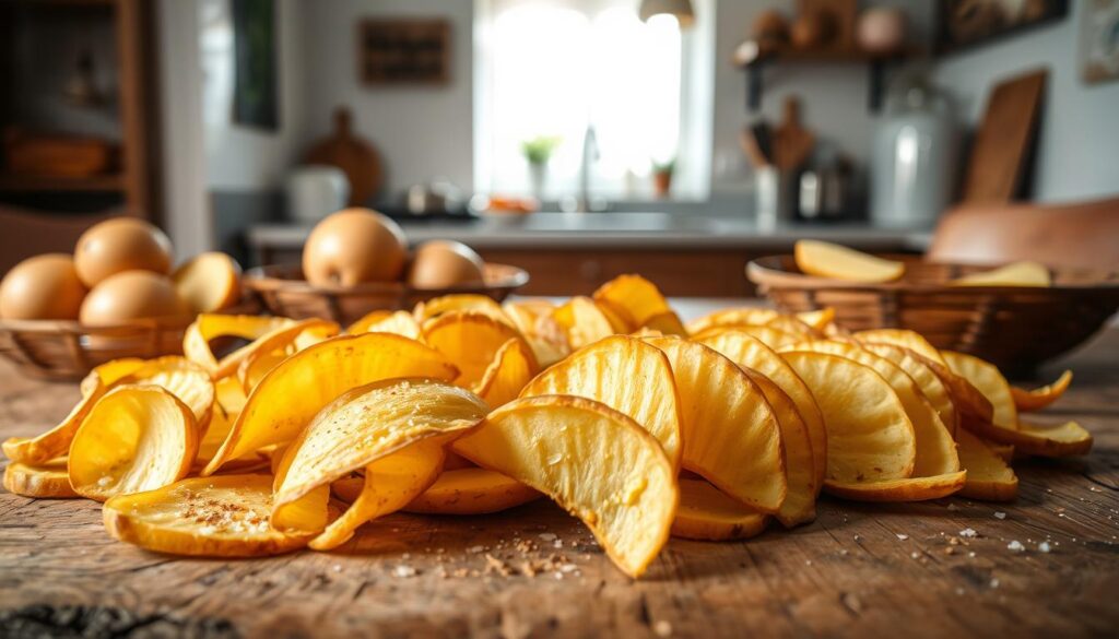 chips aus kartoffelschalen