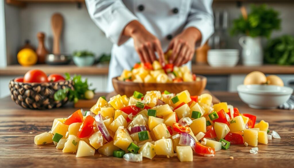 exotische kartoffelsalat zubereitung