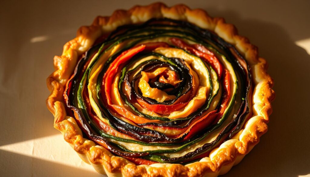 gemüsetarte spirale