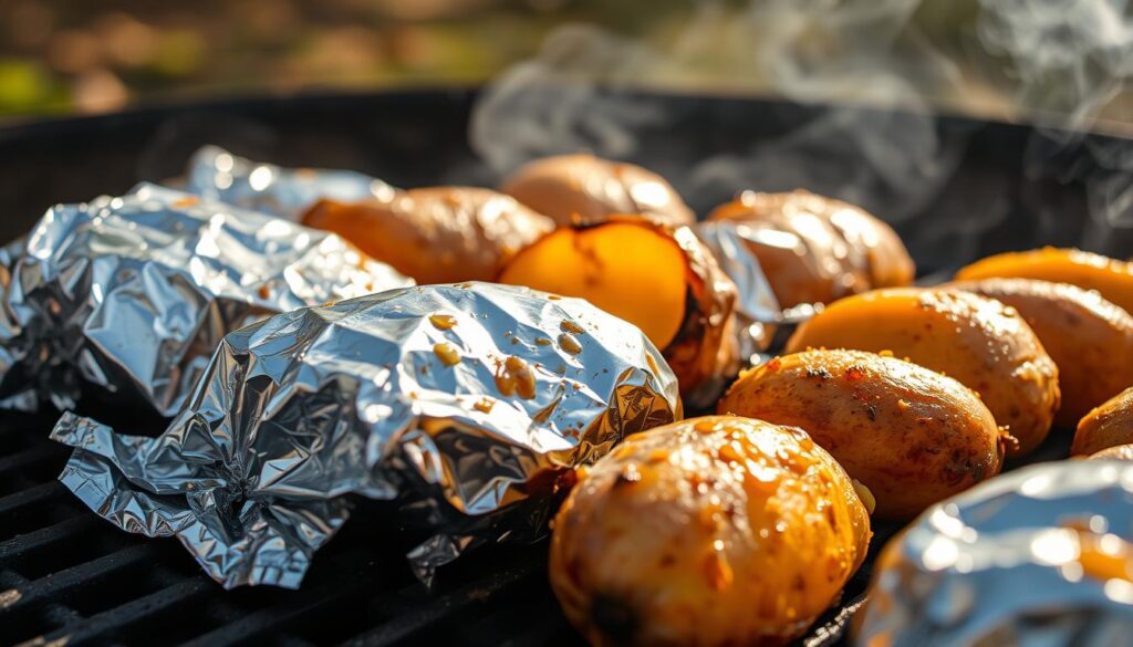 grillen kartoffeln alufolie