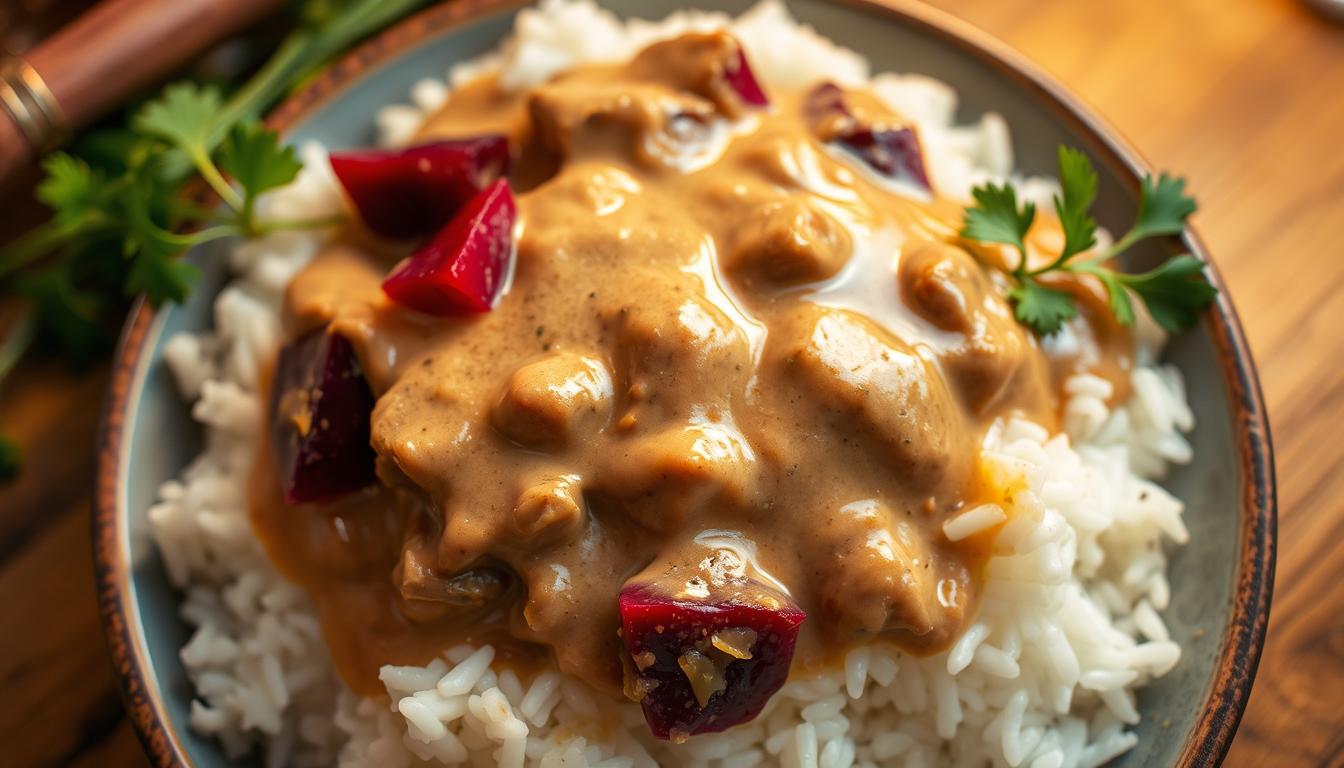 gulasch stroganoff rote bete