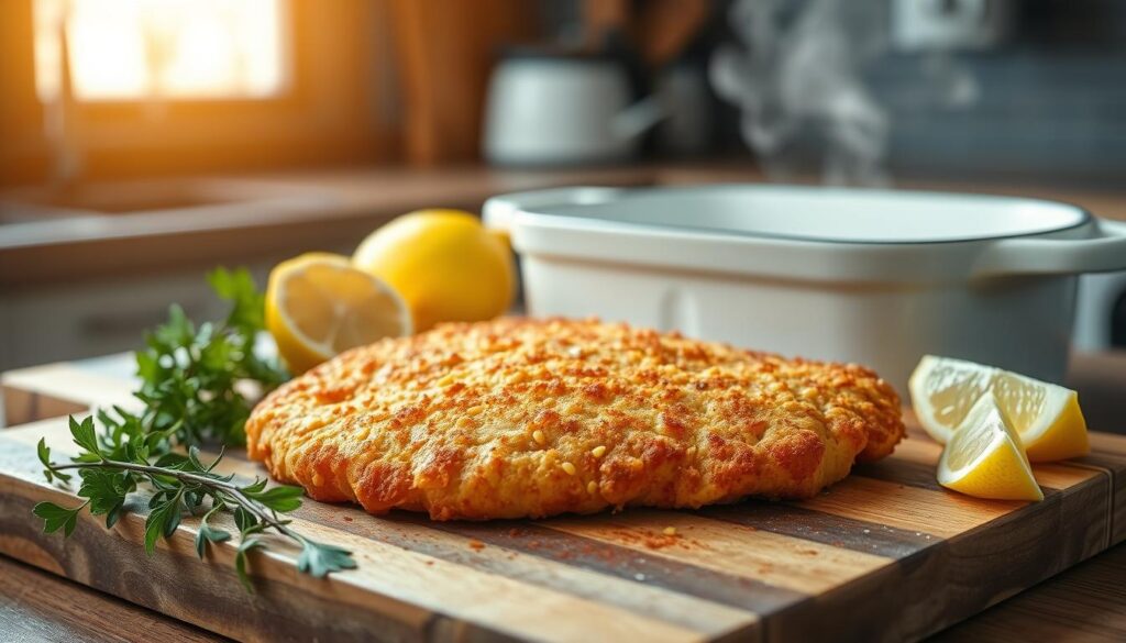 hühnerschnitzel natur im backrohr