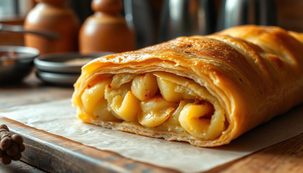 kartoffel blätterteig strudel
