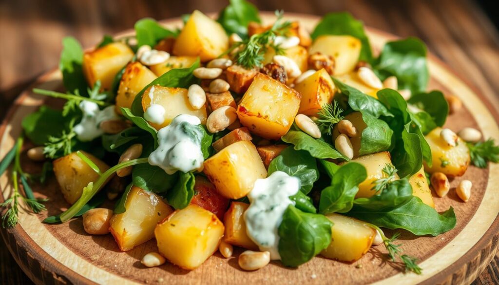 kartoffel spinat salat