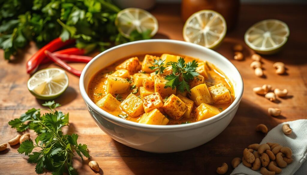 kartoffel tofu curry