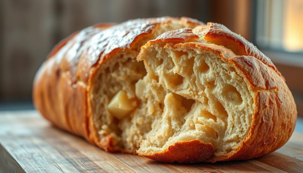 kartoffelbrot mit viel kartoffeln