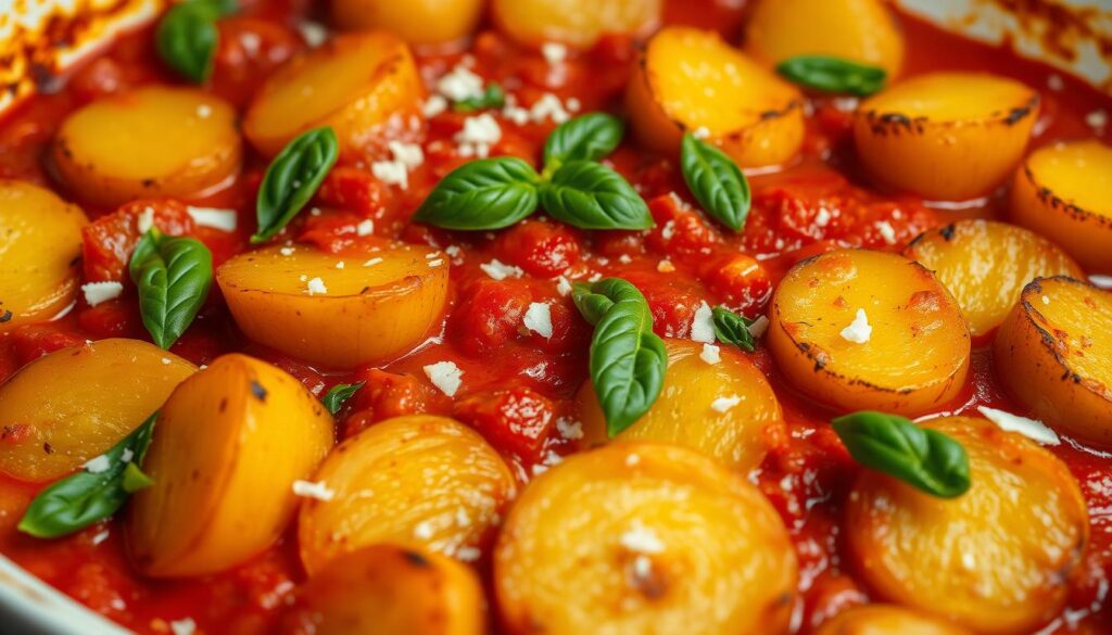 kartoffeln mit tomatensauce im ofen