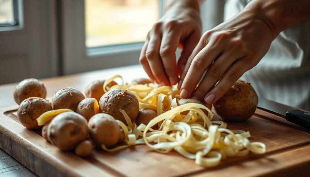 kartoffeln schälen