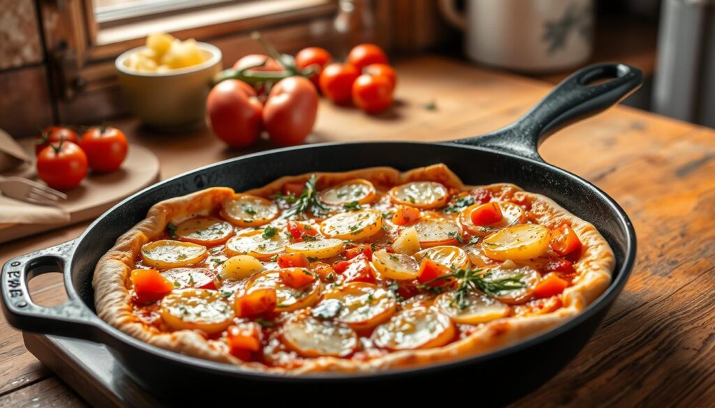 kartoffelpizza pfanne