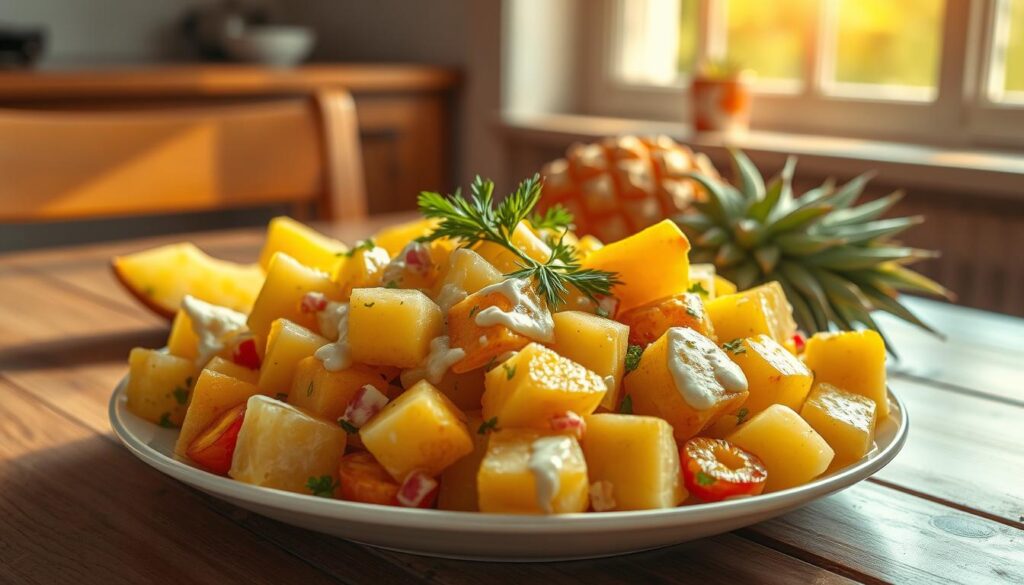 kartoffelsalat mit ananas