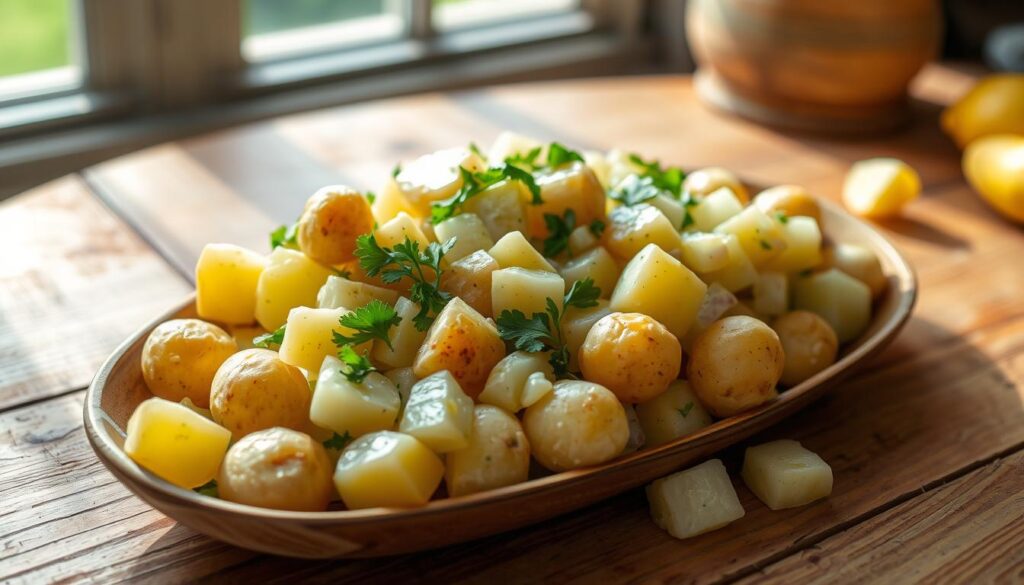kartoffelsalat mit neuen kartoffeln
