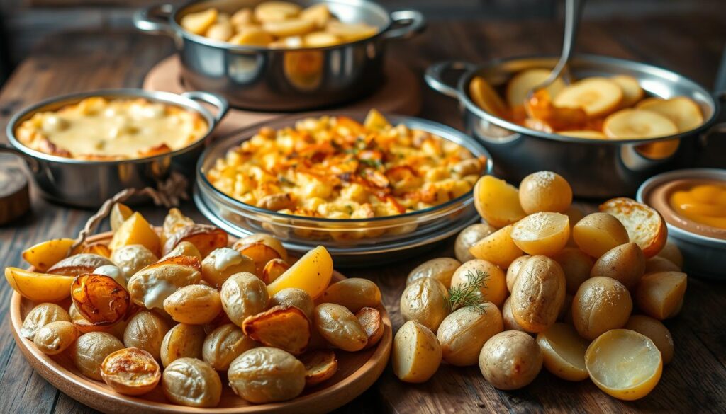 kartoffelvariationen zu festlichen menüs