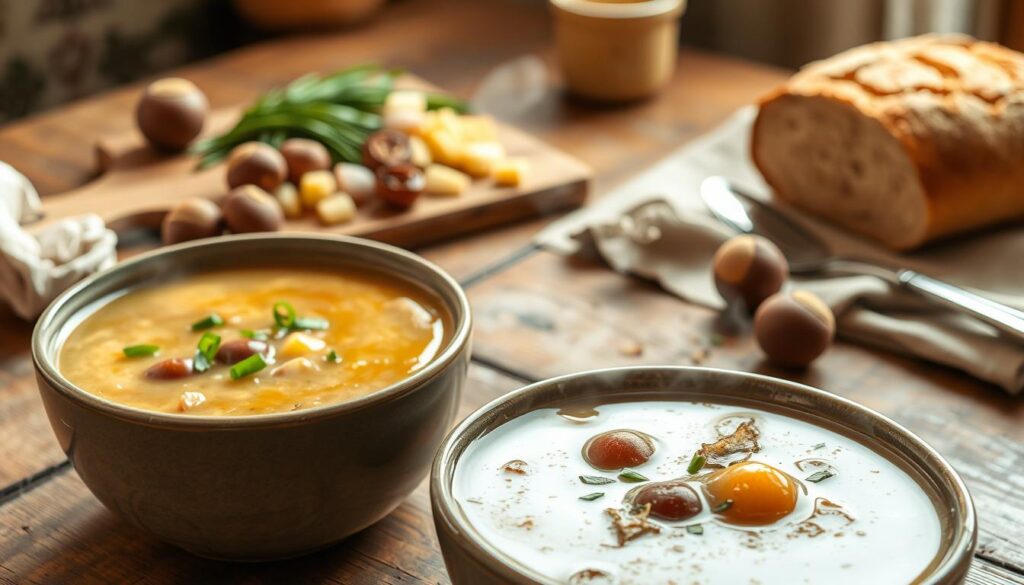 maronen kartoffel suppe