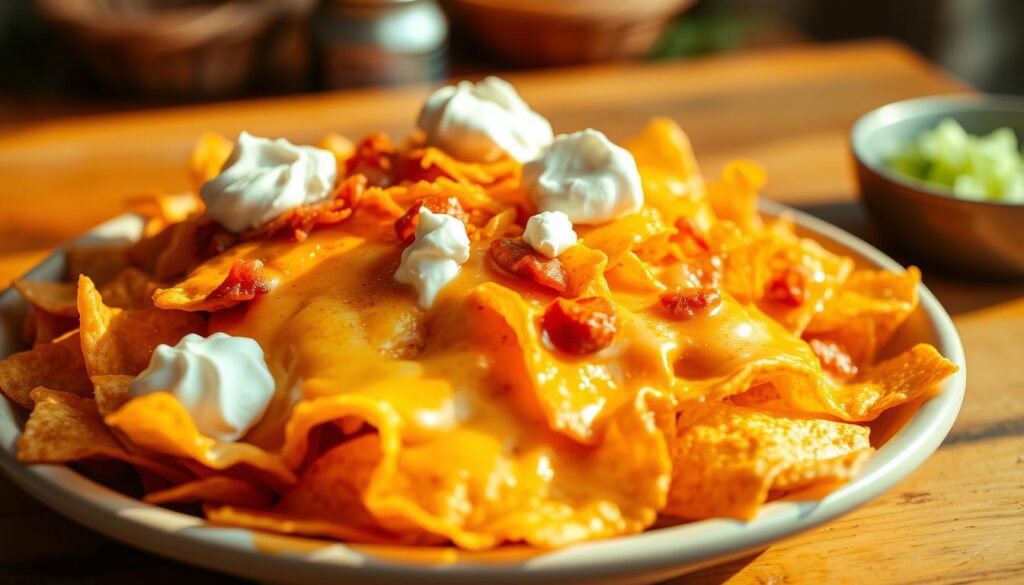 nachos käse überbacken sour cream