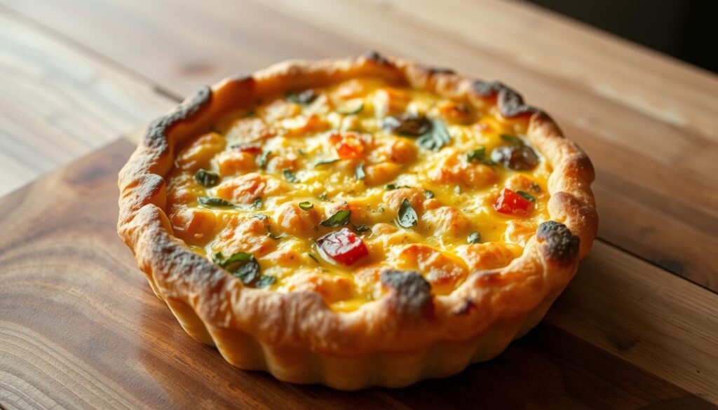 quiche mit kartoffelkruste