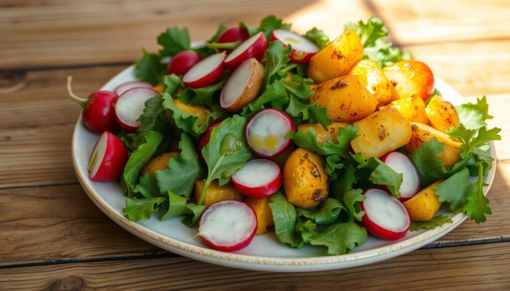 salat kartoffeln radieschen