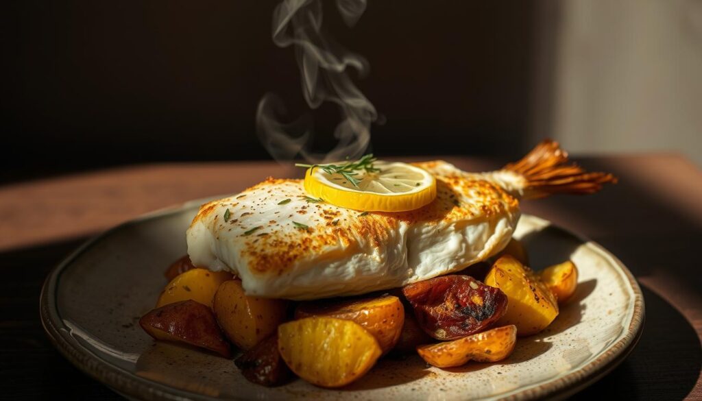 seelachsfilet im ofen mit kartoffeln