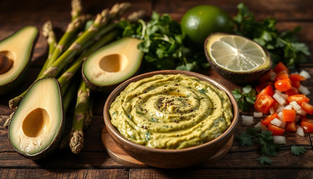 spargel guacamole