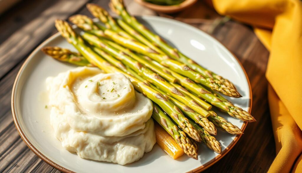 spargel mit kartoffelbrei