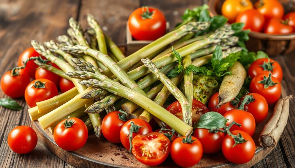 spargel tomaten gemüse