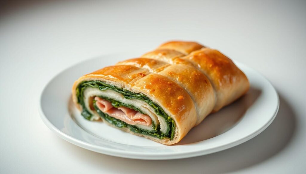 spinat schinken rolle